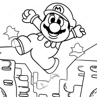 Pagina Para Colorear De Super Mario Saltando Sobre Enemigos 45754-38118