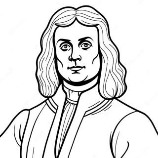 Pagina Para Colorear De Isaac Newton 45863-38079