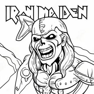 Pagina Para Colorear Del Logo De Iron Maiden 45923-38259