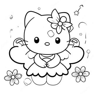 Pagina Para Colorear De Hello Kitty Hada 45933-38286