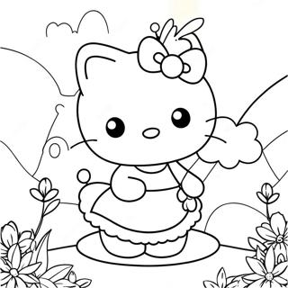 Pagina Para Colorear De Hello Kitty Hada 45933-38287