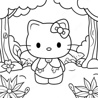 Hada De Hello Kitty Páginas Para Colorear