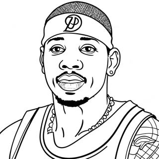 Pagina Para Colorear De Allen Iverson 45983-38302