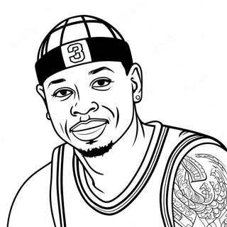 Pagina Para Colorear De Allen Iverson 45983-38303