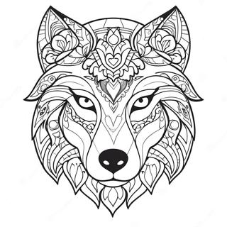 Pagina Para Colorear De Cara De Lobo 46033-38350