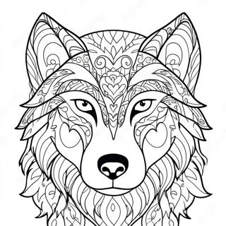 Pagina Para Colorear De Cara De Lobo 46033-38352