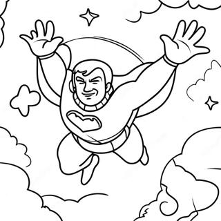 Pagina Para Colorear De Homelander Volando En El Cielo 46064-38381