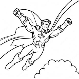 Pagina Para Colorear De Homelander Volando En El Cielo 46064-38384