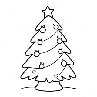 Pagina Para Colorear De Arbol De Navidad Facil Y Lindo 4611-3707