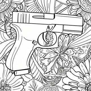 Pagina Para Colorear De Pistola Glock Realista 46154-38445