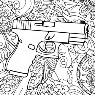 Pagina Para Colorear De Pistola Glock Realista 46154-38447