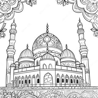 Pagina Para Colorear De Mezquita Colorida 46294-38554