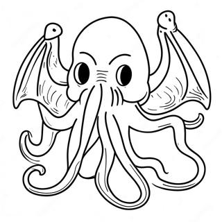 Pagina Para Colorear Del Mito De Cthulhu 46303-38564