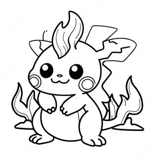 Pokémon De Fuego Páginas Para Colorear