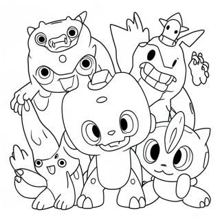 Pagina Para Colorear De Digimon 4631-3723