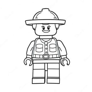 Pagina Para Colorear De Minifigura De Lego Divertida 46324-38581