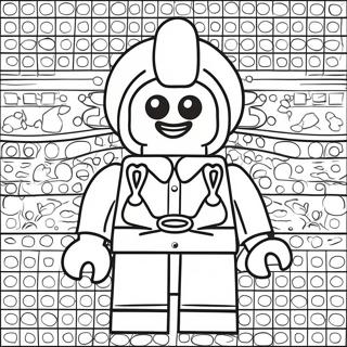 Pagina Para Colorear De Minifigura De Lego Divertida 46324-38582