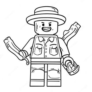 Pagina Para Colorear De Minifigura De Lego Divertida 46324-38584