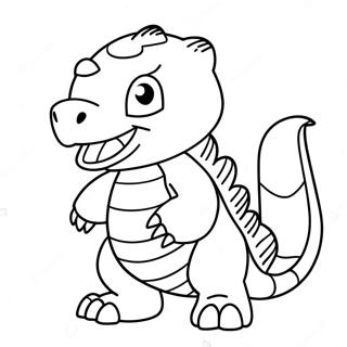 Pagina Para Colorear De La Aventura De Agumon Digimon 4632-3726