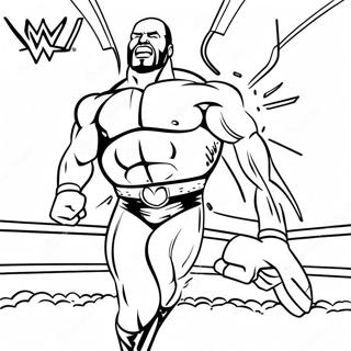 Pagina Para Colorear De Superestrellas De Wwe En Accion 46354-38605