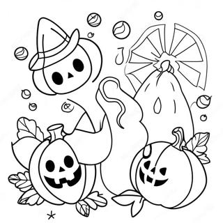 Pagina Para Colorear De Arte De Garabatos De Halloween 46383-38623