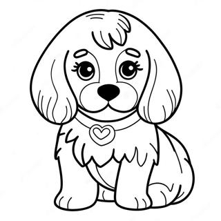 Cavapoo Páginas Para Colorear