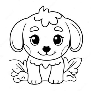 Pagina Para Colorear De Un Adorable Cachorro Cavapoo 46444-38672