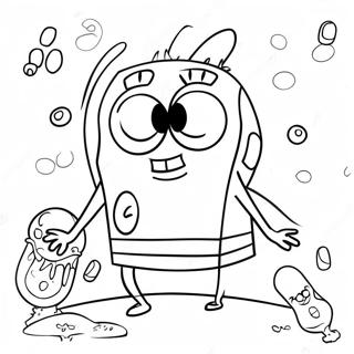 Pagina Para Colorear De Spongebob En Pascua 46453-38682