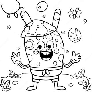 Pagina Para Colorear De Spongebob En Pascua 46453-38683