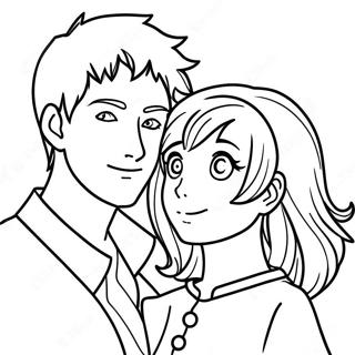 Pagina Para Colorear De Pareja Anime 46493-38706