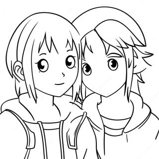 Pagina Para Colorear De Pareja Anime 46493-38707