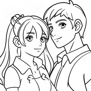 Pagina Para Colorear De Pareja Anime 46493-38708