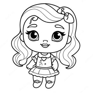 Pagina Para Colorear De Personajes Bebes De Monster High Adorables 46604-38804