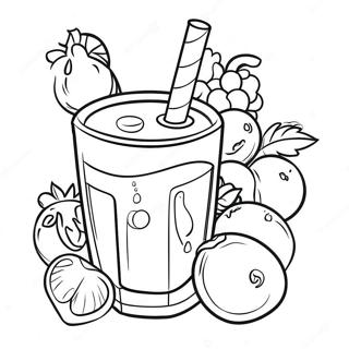 Pagina Para Colorear De Jugo De Frutas Colorido 46624-38822