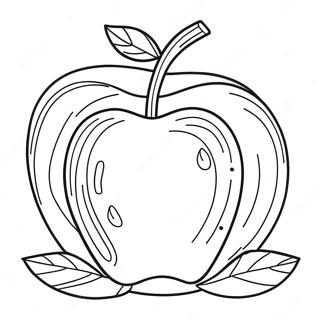 Plantilla De Manzana Páginas Para Colorear