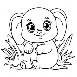 Pagina Para Colorear De Un Bebe Animal 46843-38995