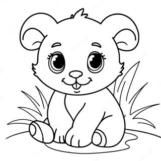 Pagina Para Colorear De Un Bebe Animal 46843-38996