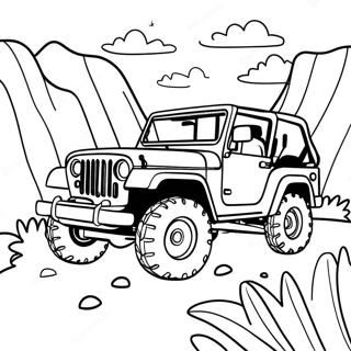 Aventura Jeep Páginas Para Colorear