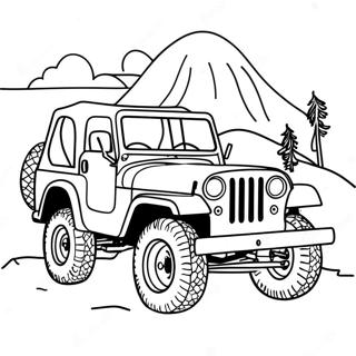 Pagina Para Colorear De Una Aventura En Jeep 46863-39000