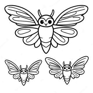 Pagina Para Colorear De Mothman En Vuelo 46884-39024