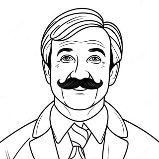 Pagina Para Colorear De Ted Lasso Con Un Bigote 46894-39048