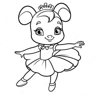 Pagina Para Colorear De Angelina Ballerina 46993-39107