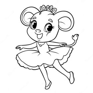 Pagina Para Colorear De Angelina Ballerina 46993-39108