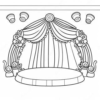 Espectáculo De Talentos Páginas Para Colorear