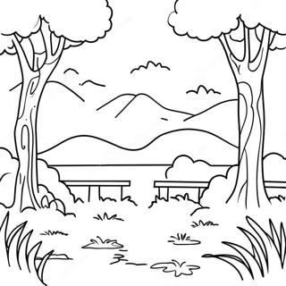 Pagina Para Colorear De Paisaje Natural Sereno 4712-3789