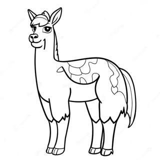 Pagina Para Colorear De Kuzco En Su Forma De Llama 47214-39288