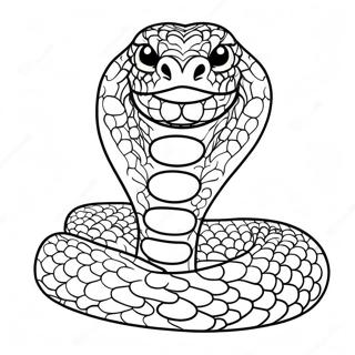 Pagina Para Colorear De Una Serpiente Realista 4731-3801