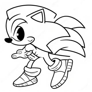 Pagina Para Colorear De Sonic Vectorial 47333-39383