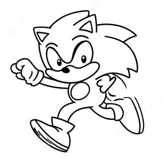 Pagina Para Colorear De Sonic Corriendo Rapido 47334-39390