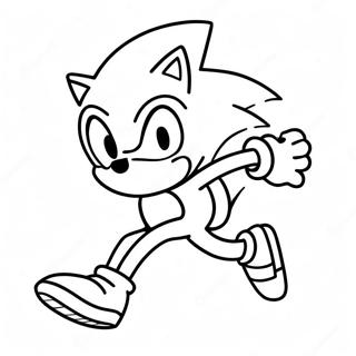 Pagina Para Colorear De Sonic Corriendo Rapido 47334-39391